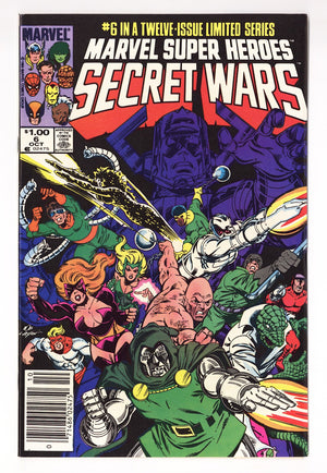 Marvel Super-Heroes Secret Wars Vol 1 6 VF+ (8.5) (1984) Canadian Price Variant