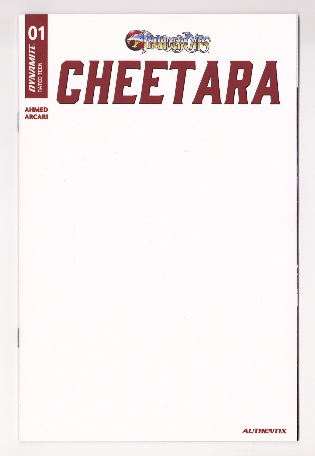 Thundercats Cheetara 1 Blank Variant (2026)