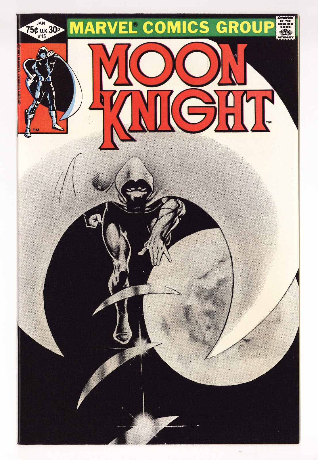 Moon Knight Vol 1 15 NM- (9.2) (1982) 