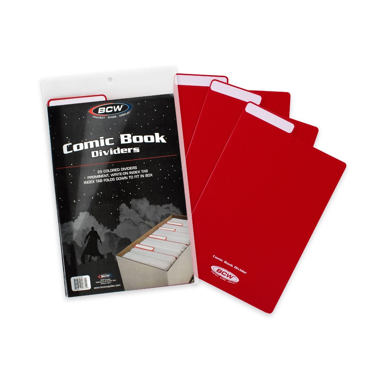 BCW COMIC BOOK DIVIDERS (Red)