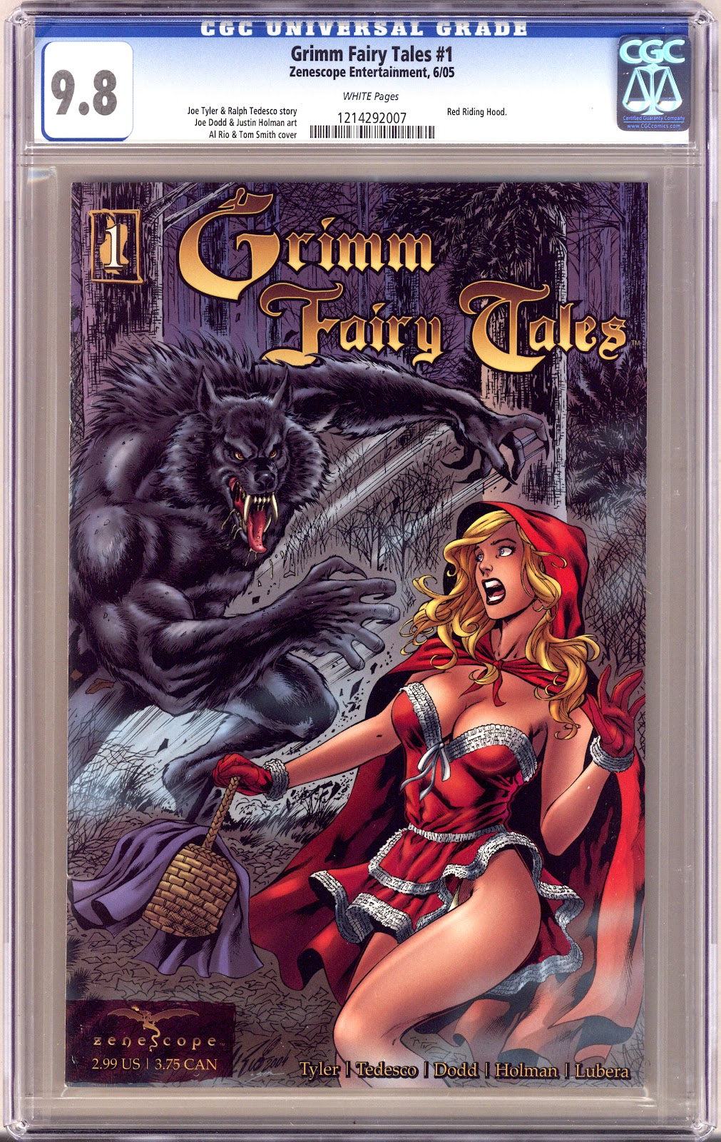 Grimm Fairy Tales Vol 1 1 CGC 9.8 (NM/M)   (2005)     