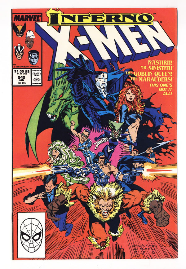 The Uncanny X-Men Vol 1 240  Mid Grade   (1989)
