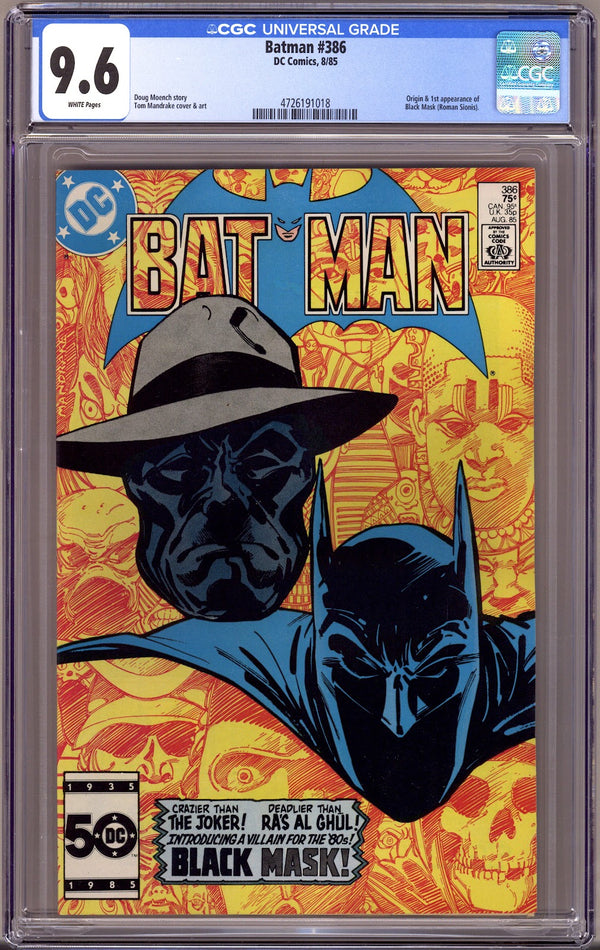 Batman Vol 1 386 CGC 9.6 (NM+)   (1985)