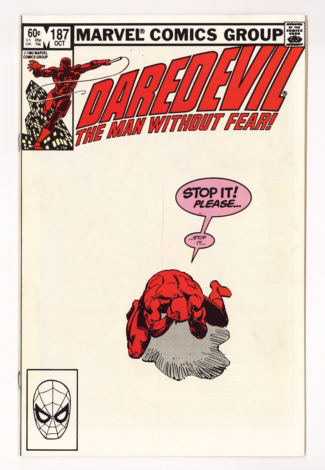 Daredevil Vol 1 187 Mid Grade (1982) 