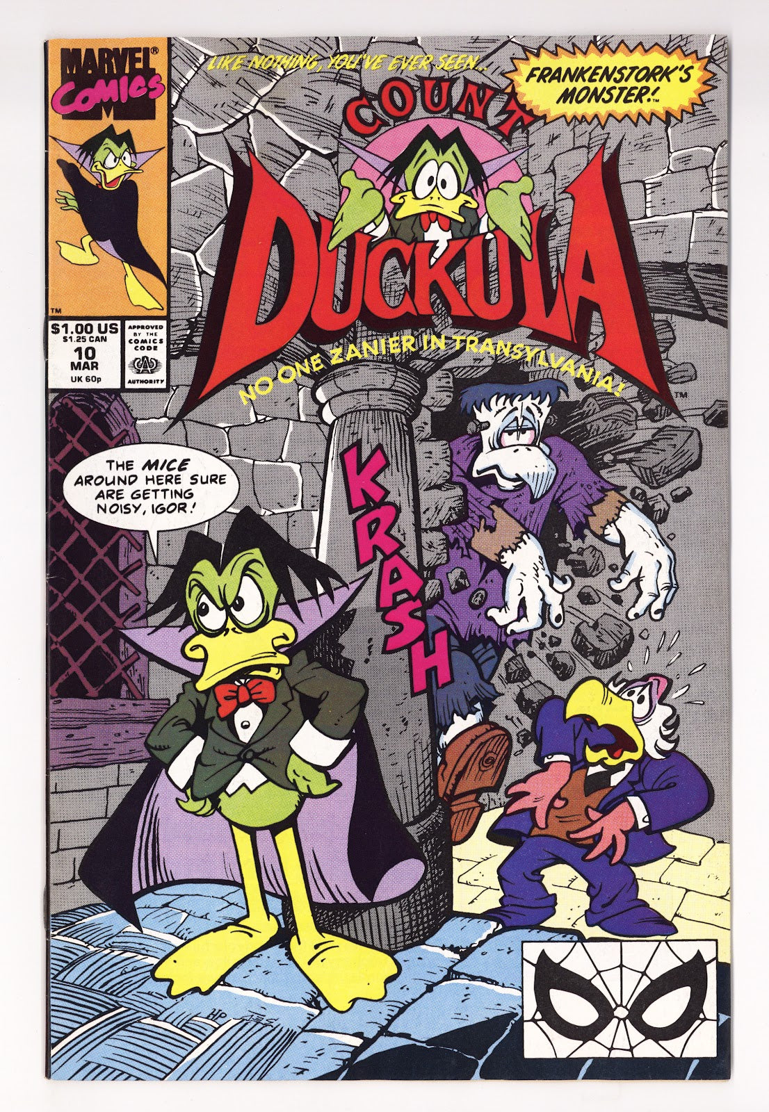 Count Duckula 10 Mid Grade (1990) Direct 