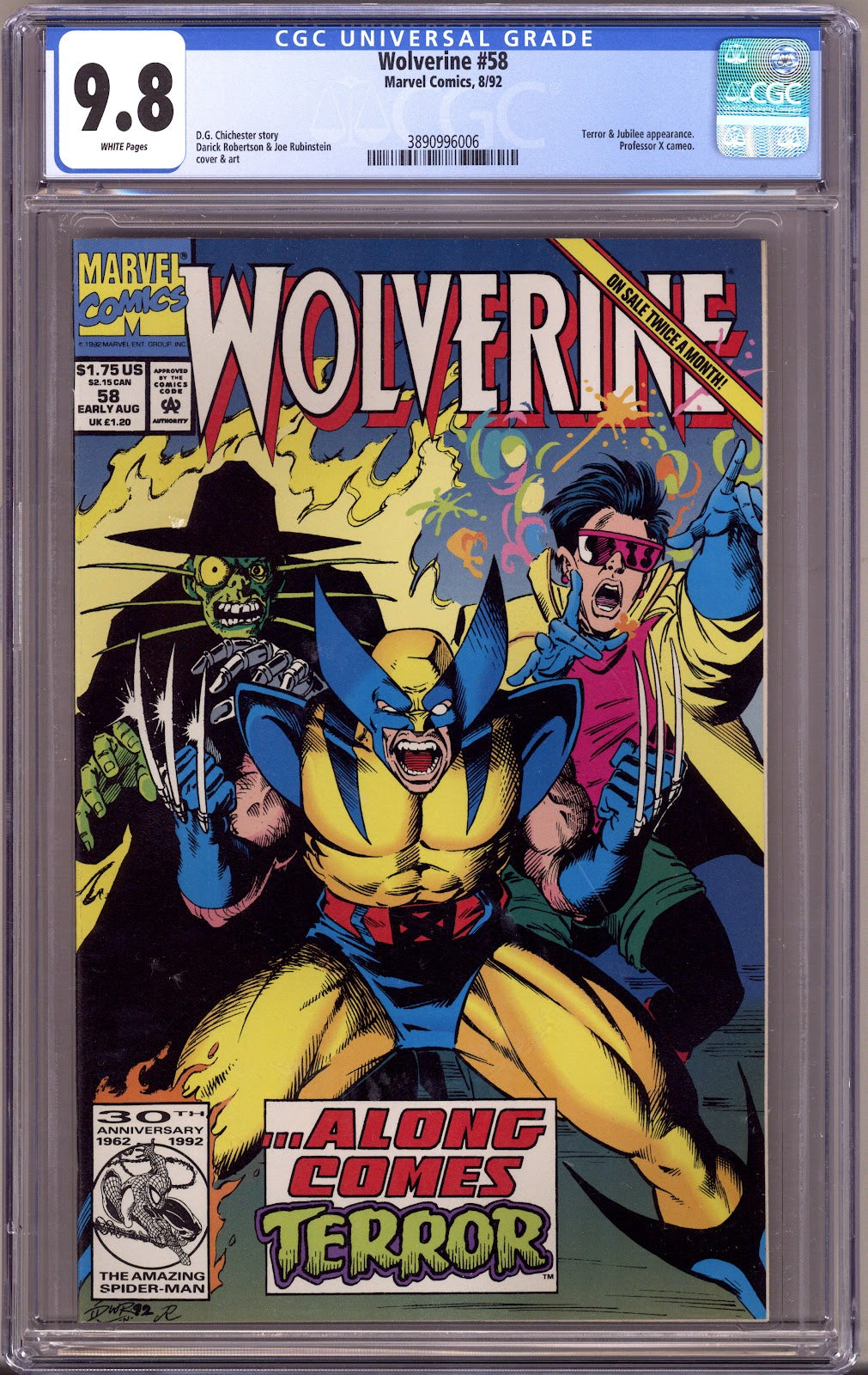Wolverine Vol 2 58 CGC 9.8 (NM/M) (1992) 