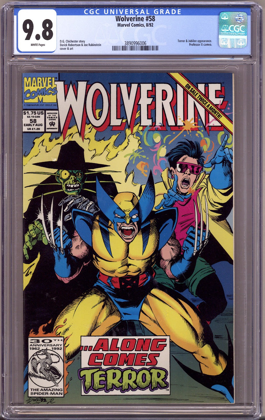 Wolverine Vol 2 58 CGC 9.8 (NM/M) (1992) 