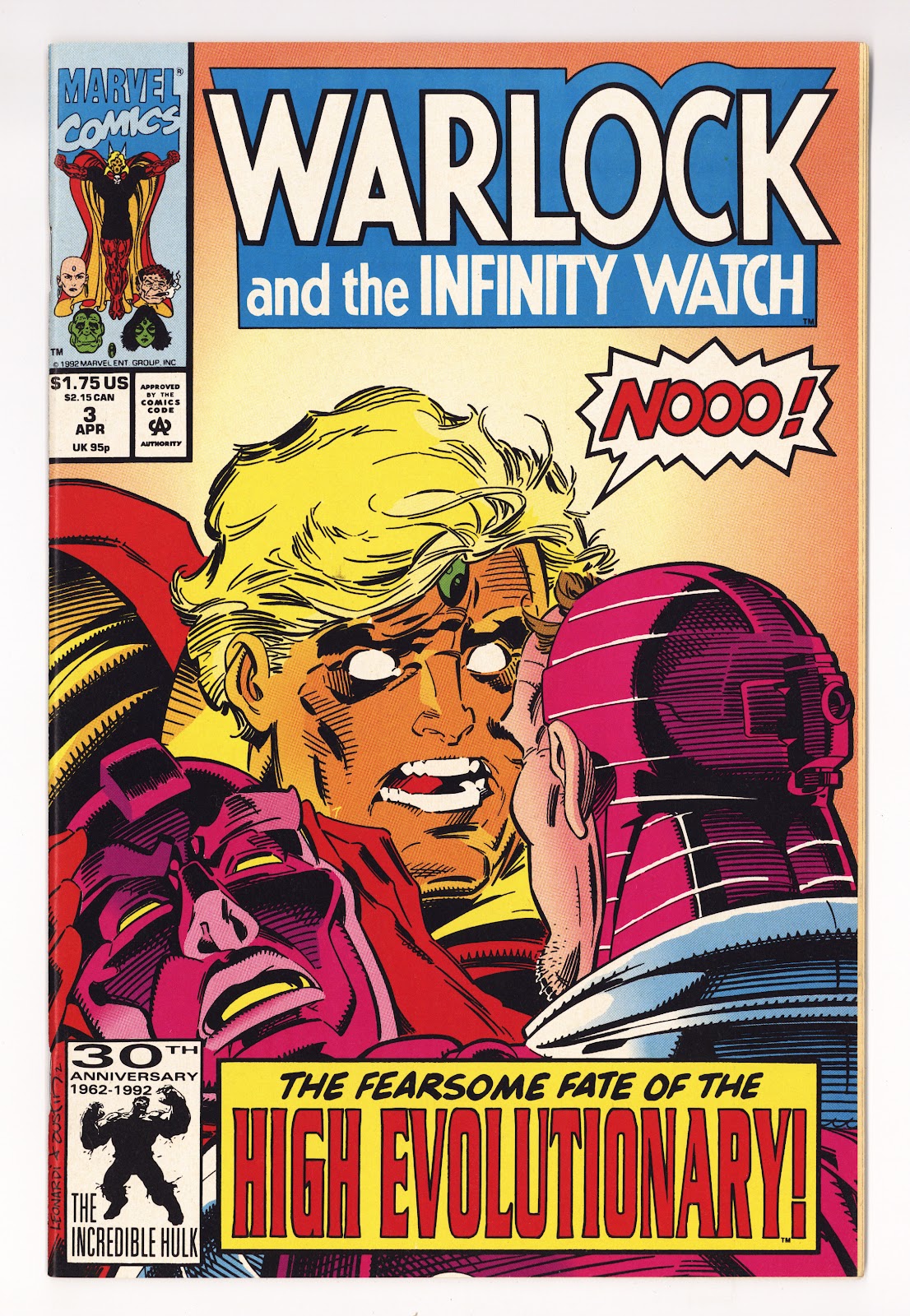 Warlock and the Infinity Watch 3 High Grade (1992) 