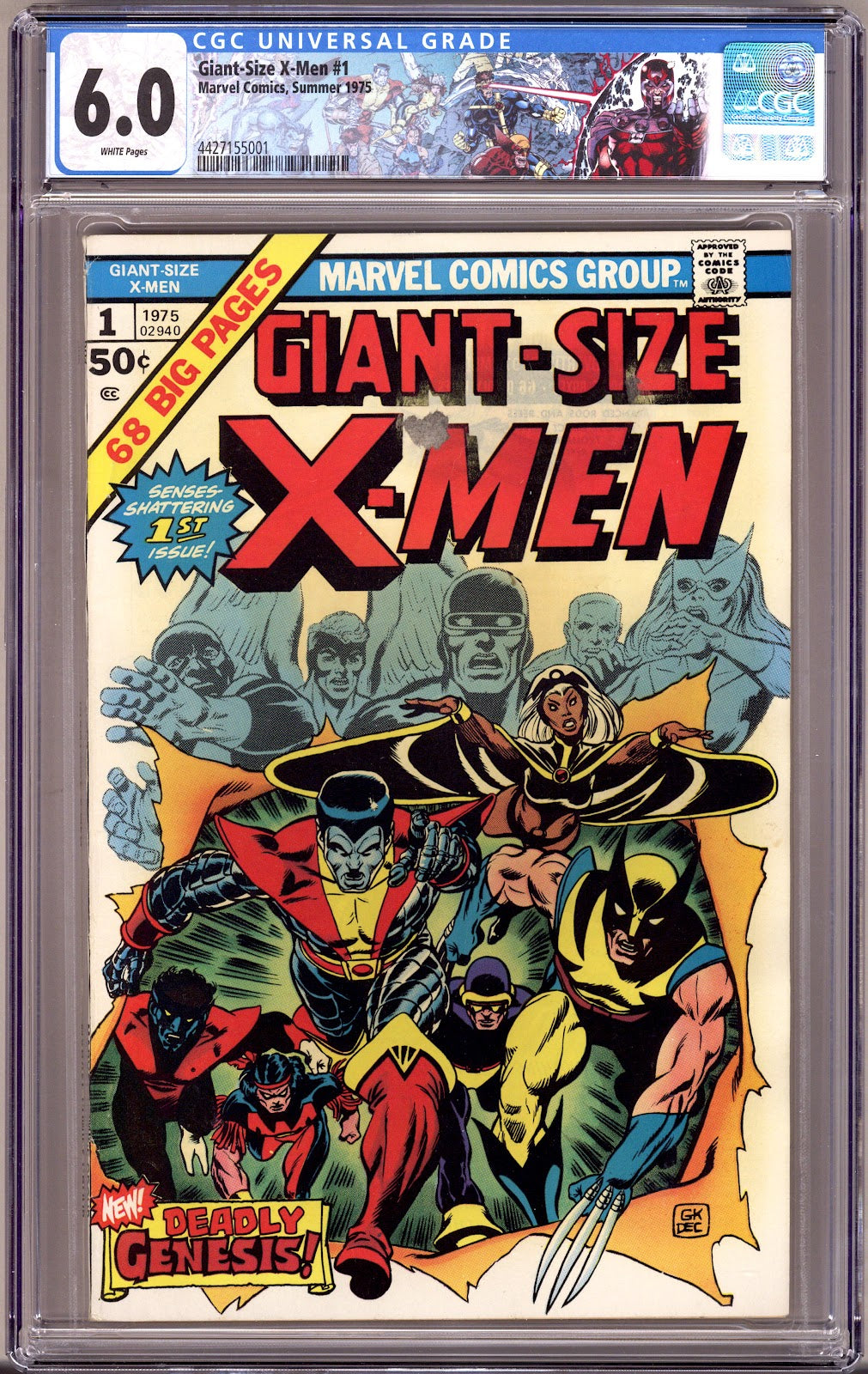 Giant-Size X-Men Vol 1 1 CGC 6.0 (FN) (1975) 