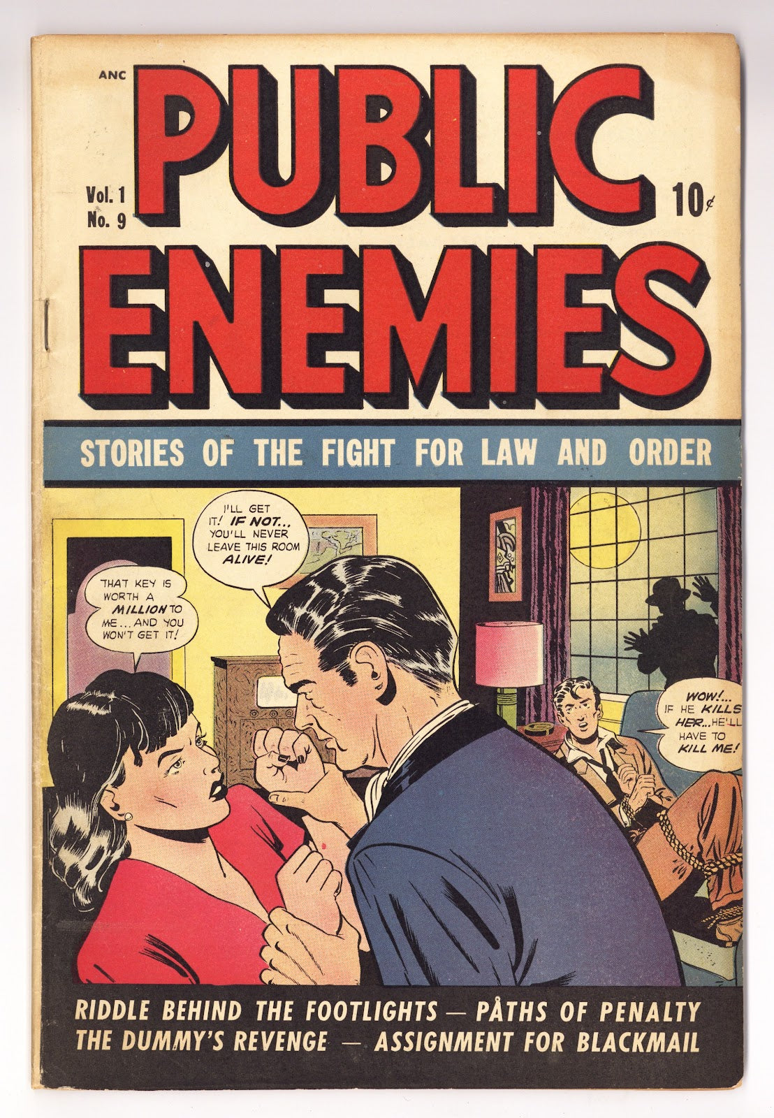 Public Enemies Vol 1 9 VG/FN (5.0) (1949)  