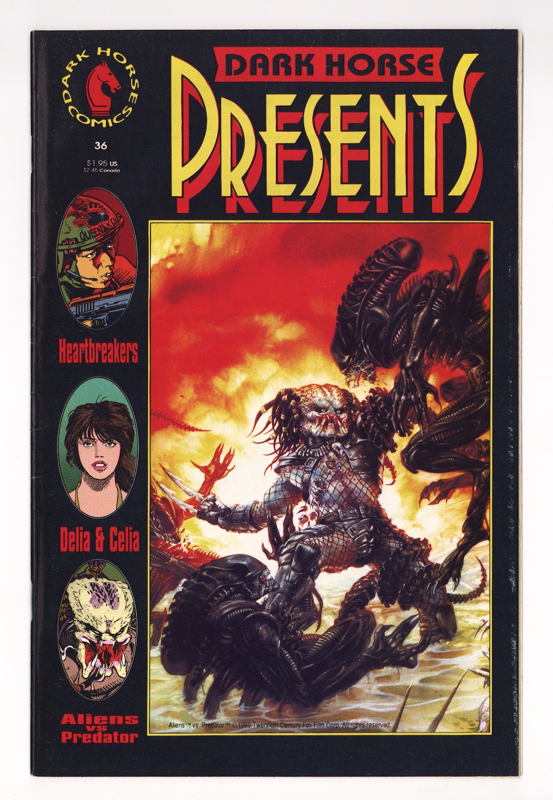 Dark Horse Presents Vol 1 36 Mid Grade (1990) Predator Variant 