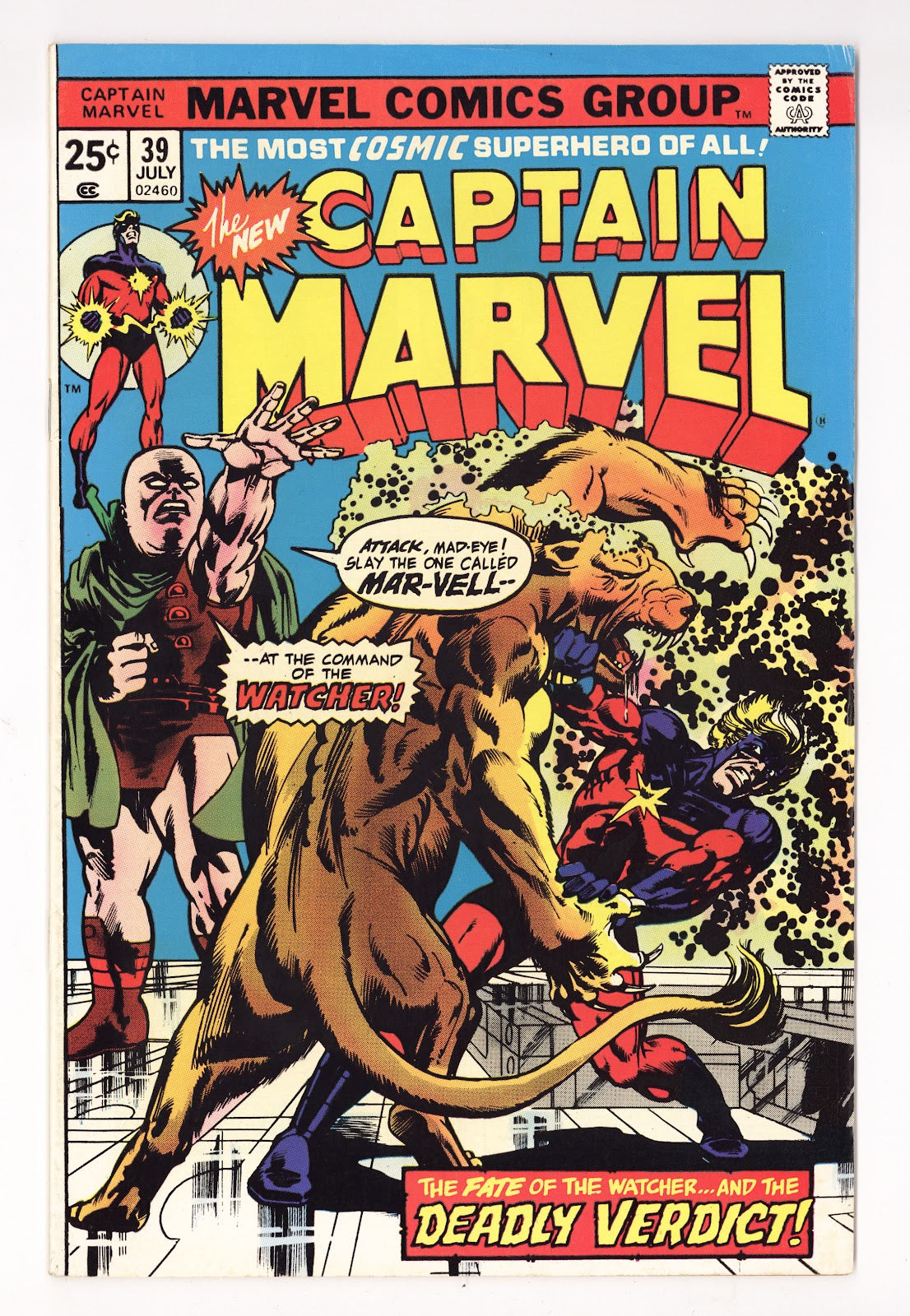 Captain Marvel Vol 1 39  Mid Grade   (1975)     