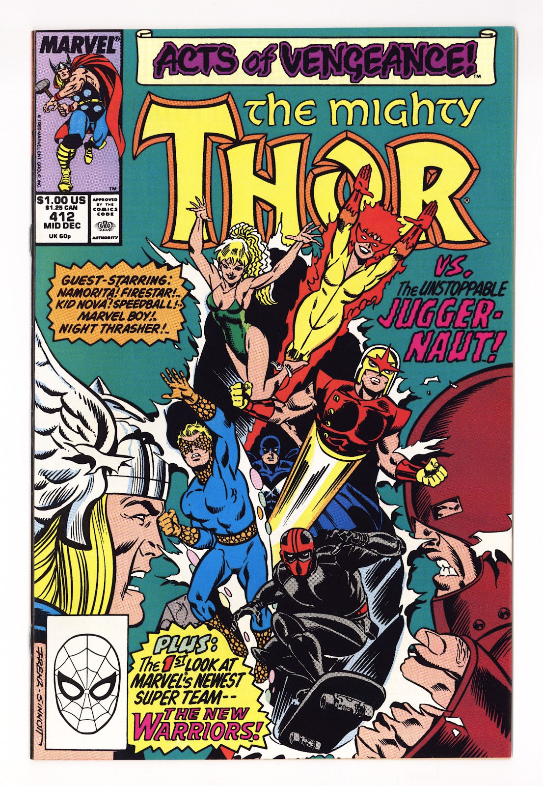 Thor Vol 1 412 VF/NM (9.0) (1989) 