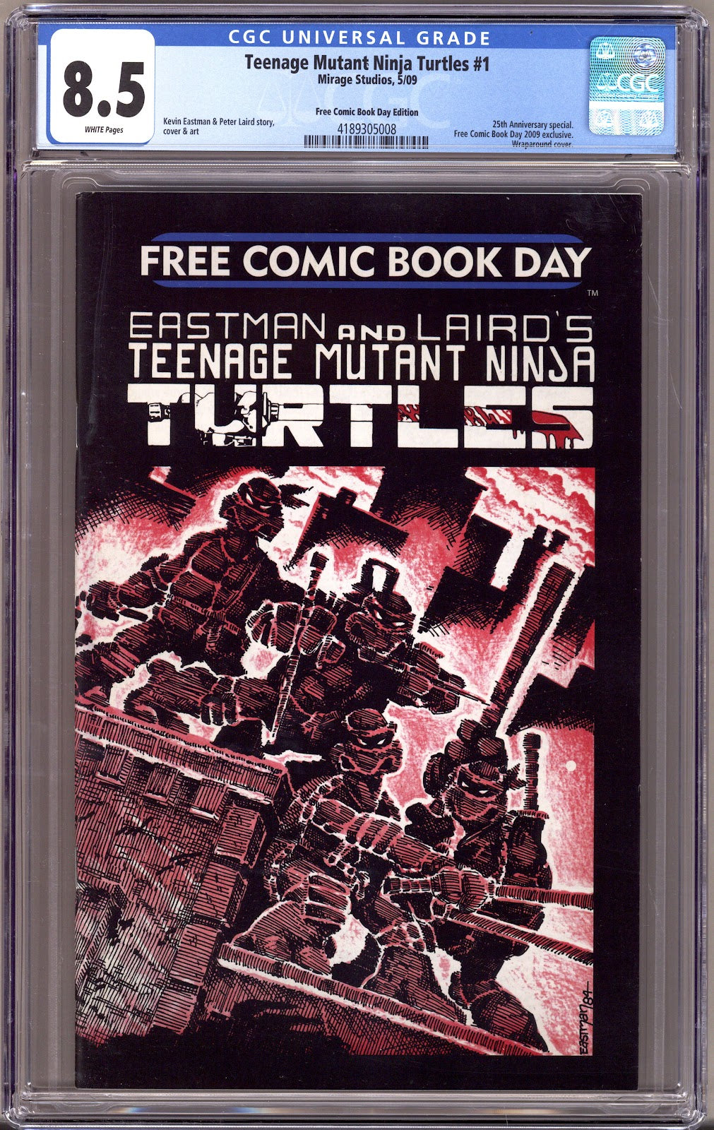 Teenage Mutant Ninja Turtles Vol 1 1 CGC 8.5 (VF+) Free Comic Book Day Edition 2009  (1984)
