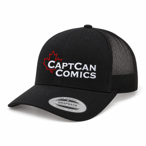 CaptCan Comics Trucker Hat Black