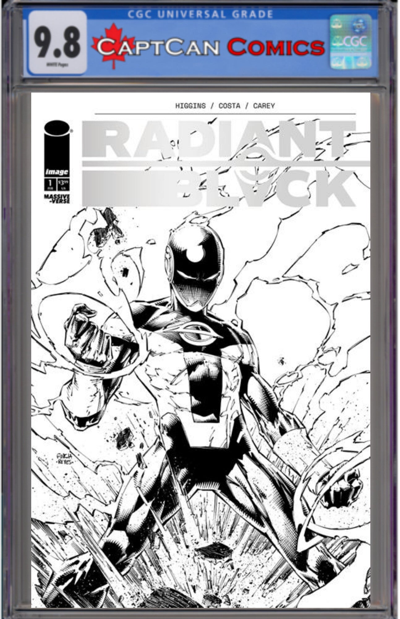 RADIANT BLACK AND WHITE (ONE SHOT) CVR A DAVID FINCH
