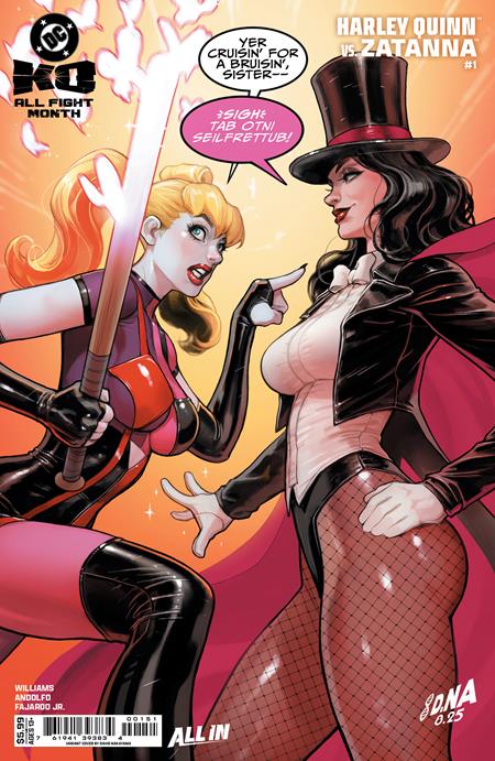 DC K.O. HARLEY QUINN VS ZATANNA #1 (ONE SHOT) CVR E DAVID NAKAYAMA CARD STOCK VAR