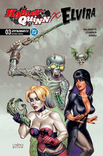 HARLEY QUINN X ELVIRA #3 CVR C JOSEPH MICHAEL LINSNER VAR thumbnail