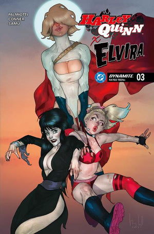 HARLEY QUINN X ELVIRA #3 CVR D BEN CALDWELL VAR