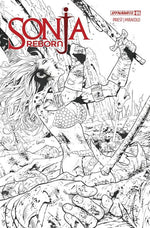 SONJA REBORN #5 CVR K GREG LAND LINE ART FOC BONUS VAR thumbnail