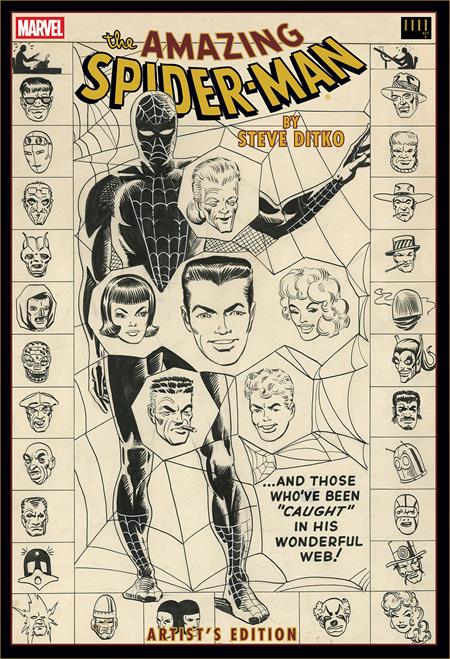 AMAZING SPIDER MAN BY STEVE DITKO ARTISTS EDITION HC DIRECT MARKET EXCLUSIVE WEB CVR (2026)