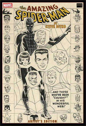 AMAZING SPIDER MAN BY STEVE DITKO ARTISTS EDITION HC DIRECT MARKET EXCLUSIVE WEB CVR (2026)