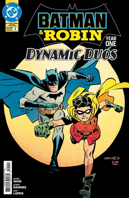 DF BATMAN & ROBIN YEAR ONE DYNAMIC DUOS #1 SILVER SIGNATURE SERIES SIGNED BY MARK WAID