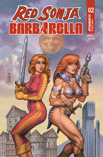RED SONJA BARBARELLA #2 CVR A JOSEPH MICHAEL LINSNER thumbnail