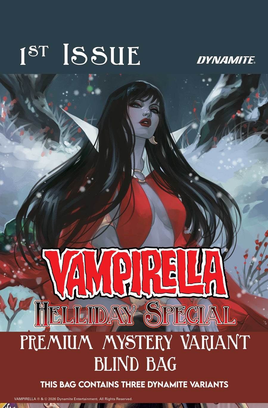 VAMPIRELLA HELLIDAY SPECIAL 2026 #1 (ONE SHOT) CVR G PREMIUM MYSTERY BLIND BAG VAR QUANTITIES ARE LIMITED. ALLOCATIONS MAY OCCUR.