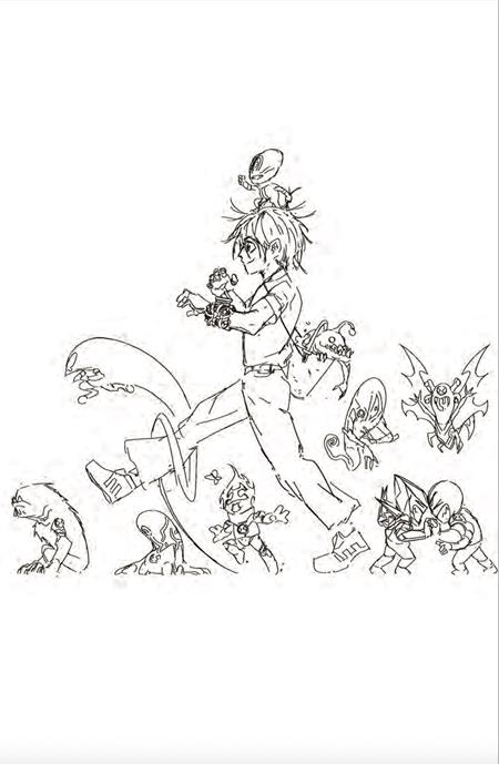 BEN 10 #2 CVR ZJ DYNAMITE COM LUCAS LEE GARZA LINE ART B&W VIRGIN VAR