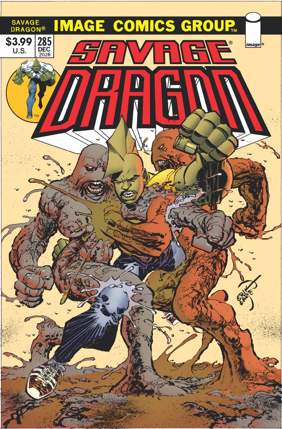 SAVAGE DRAGON #285 CVR B ERIK LARSEN RETRO VAR (MR)