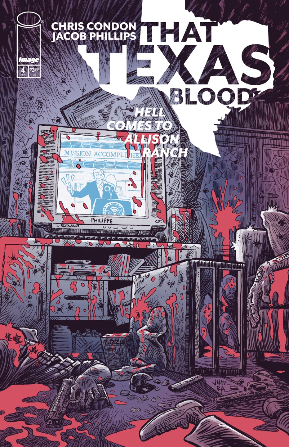 THAT TEXAS BLOOD HELL COMES TO ALLISON RANCH #4 (OF 6) CVR B JUNI BA VAR (MR)
