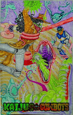 KAIJUS AND COWBOYS #3 (OF 12) CVR C HEATHER EWERS TAPESTRY VAR thumbnail