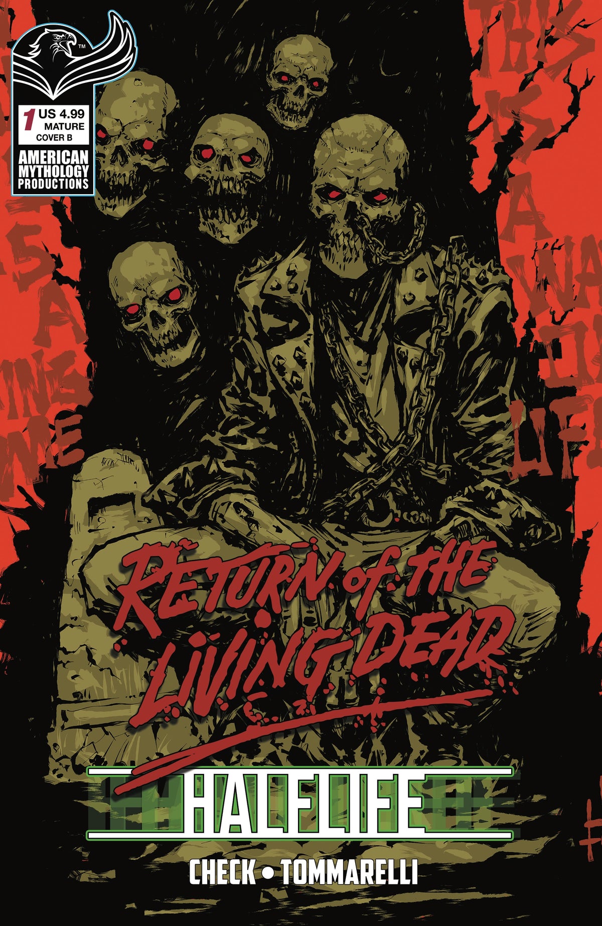 RETURN LIVING DEAD HALFLIFE #1 CVR B GODMACHINE VAR (MR)