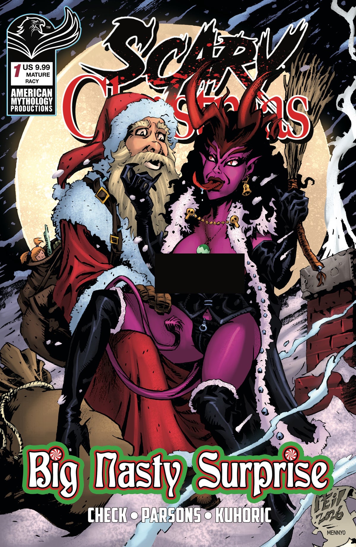 SCARY CHRISTMAS BIG NASTY SURPRISE #1 CVR C NEIL VOKES RACY VAR (MR)