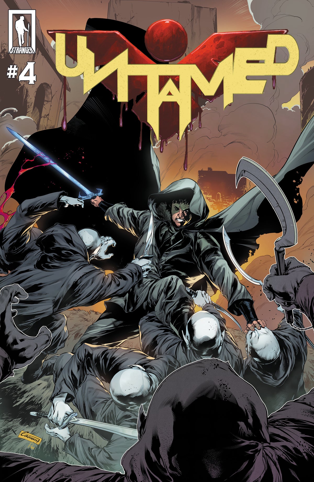 UNTAMED A SINNERS PRAYER #4 (OF 7) 2ND PTG CVR B CAANAN WHITE BATMAN HOMAGE VAR LIMITED TO 500 COPIES, ALLOCATION MAY OCCUR