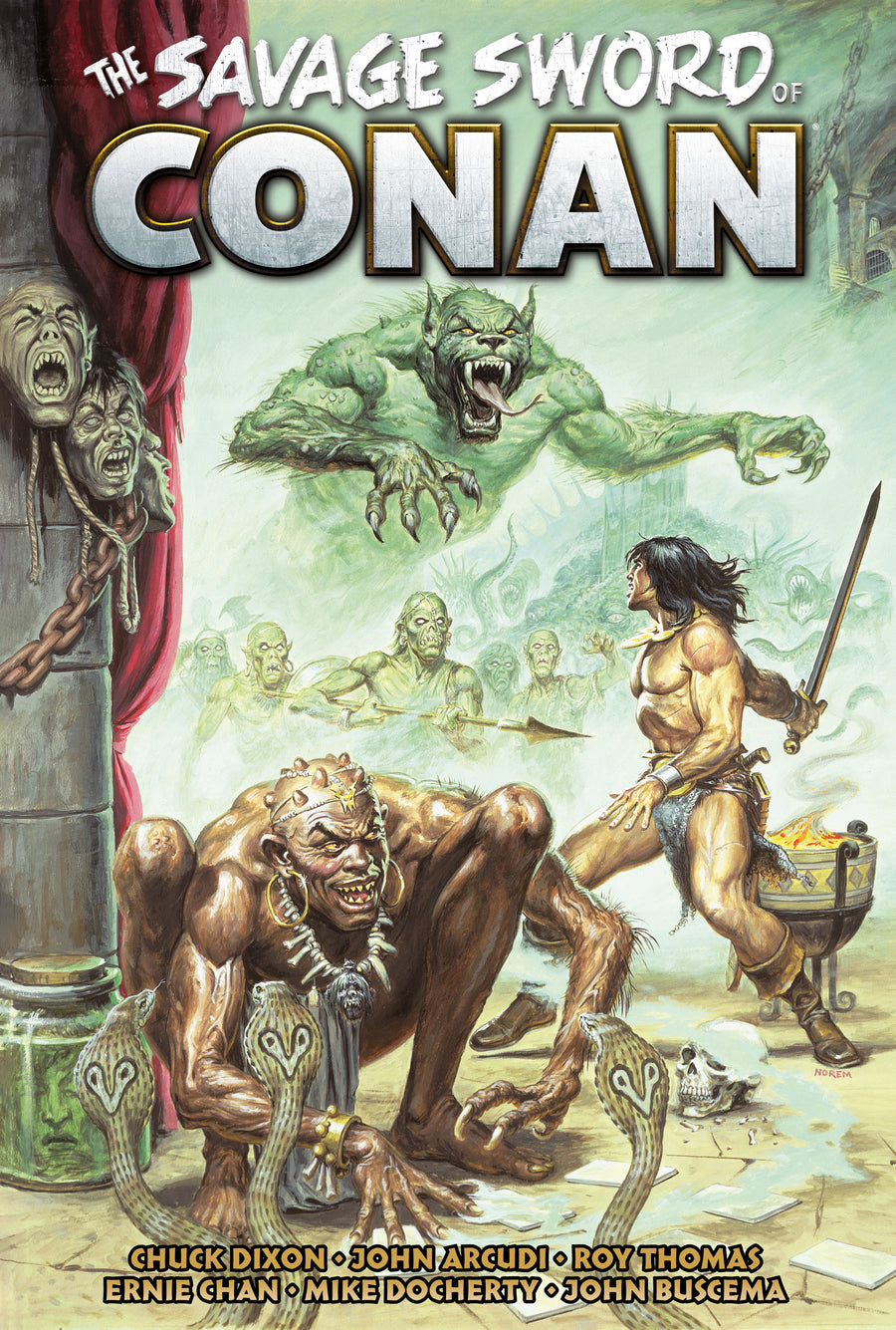 SAVAGE SWORD OF CONAN THE ORIGINAL COMICS OMNIBUS HC VOL 13 DIRECT MARKET EDITION EARL NOREM CVR (MR)