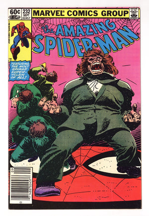 The Amazing Spider-Man Vol 1 232  Low Grade   (1982)   Newsstand