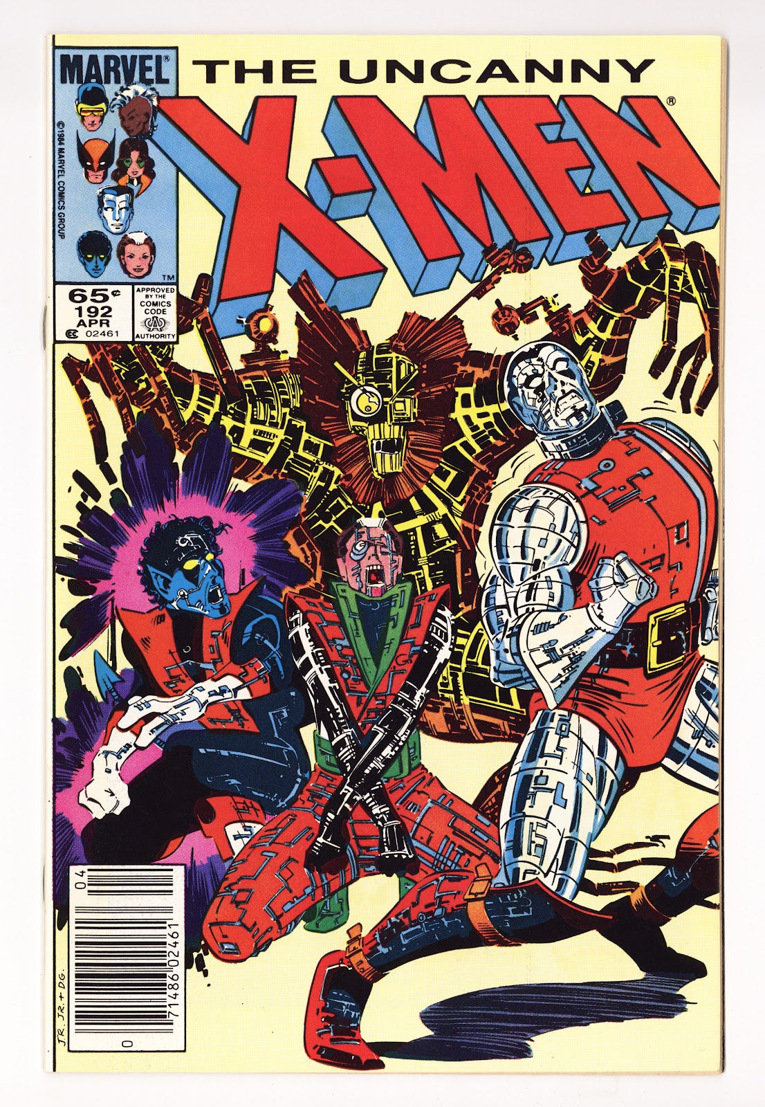 The Uncanny X-Men Vol 1 192  High Grade   (1985)   Newsstand