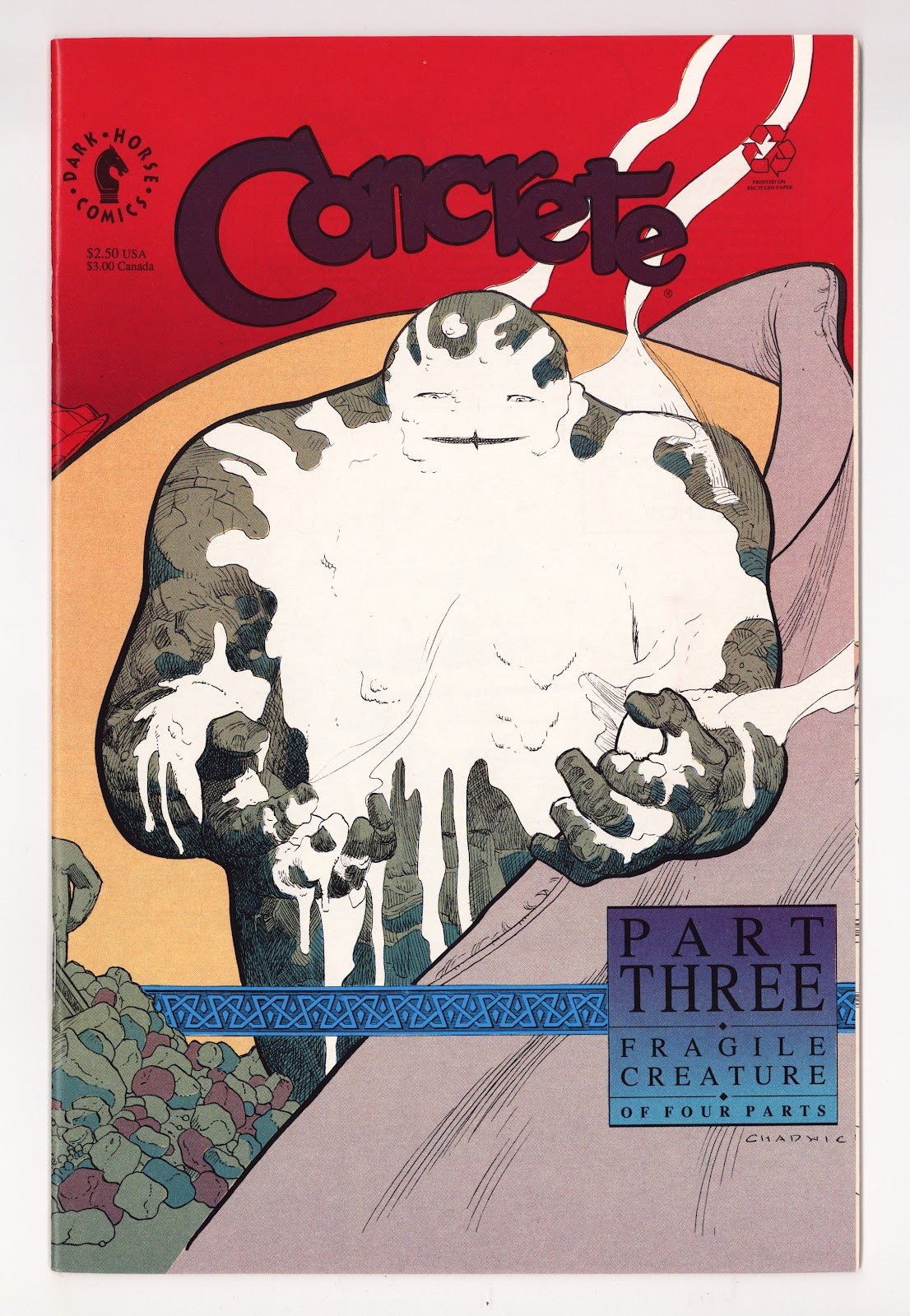 Concrete: Fragile Creature   3  Mid Grade   (1991)     