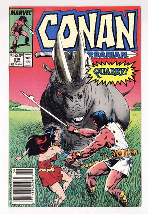 Conan the Barbarian Vol 1 210  Mid Grade   (1988)   Newsstand