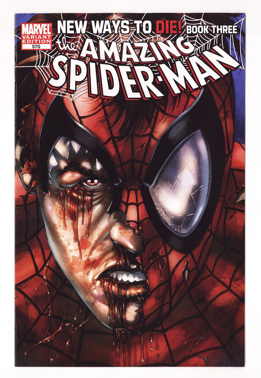 The Amazing Spider-Man Vol 2 570  NM- (9.2)   (2008) Ross   Variant Edition - Luke Ross Cover