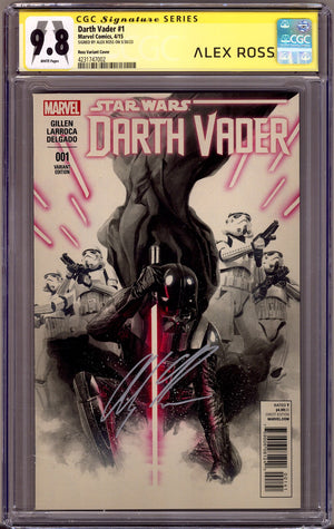 Darth Vader Vol 1 1 CGC 9.8 (NM/M) (2015) Ross Incentive Variant Signed x1 Cover Alex Ross