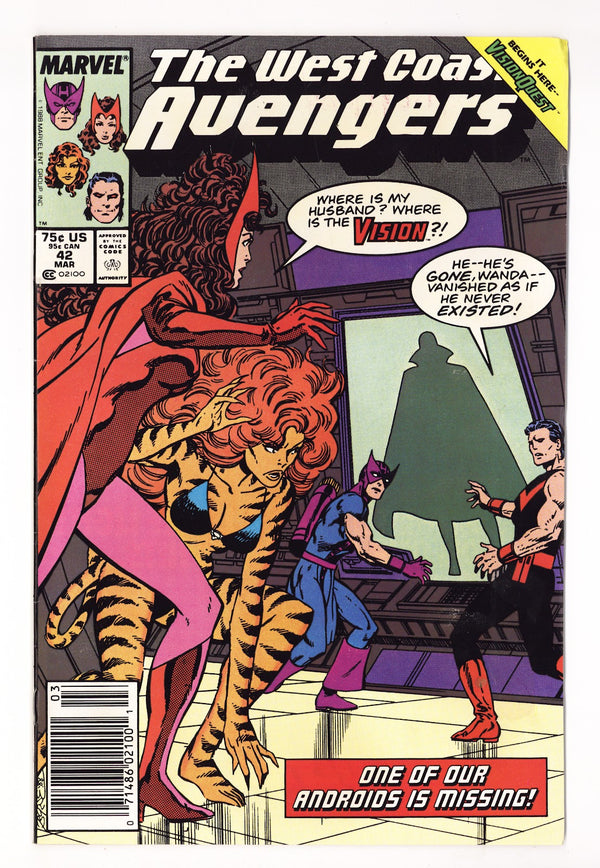 West Coast Avengers Vol 2 42 High Grade (1989) Newsstand