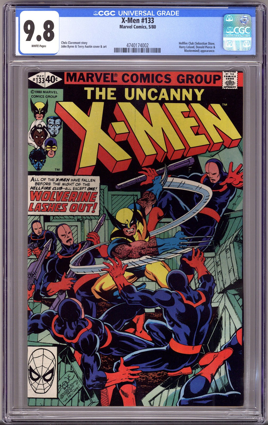 The X-Men Vol 1 133 CGC 9.8 (NM/M)   (1980)