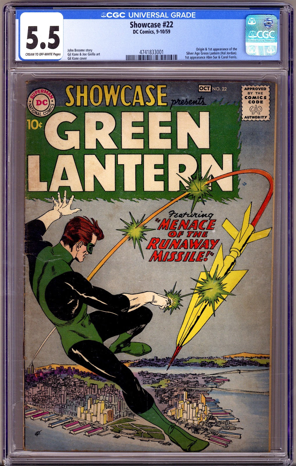 Showcase   22 CGC 5.5 (FN-)   (1959)     