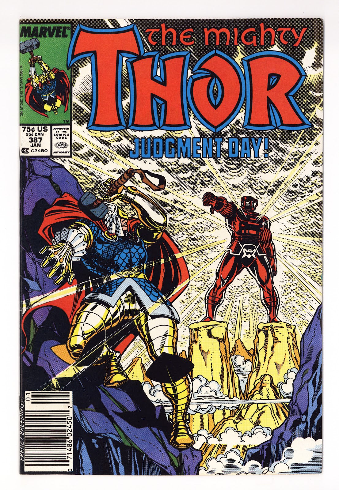 Thor Vol 1 387  Mid Grade   (1988)   Newsstand