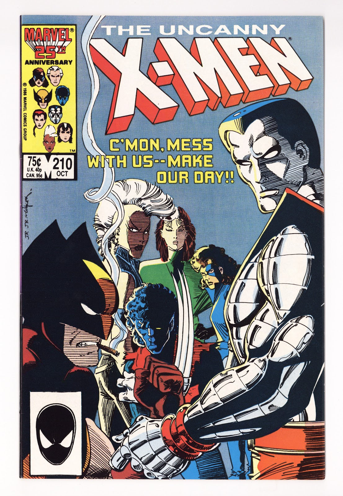 The Uncanny X-Men Vol 1 210  VF (8.0)   (1986)     