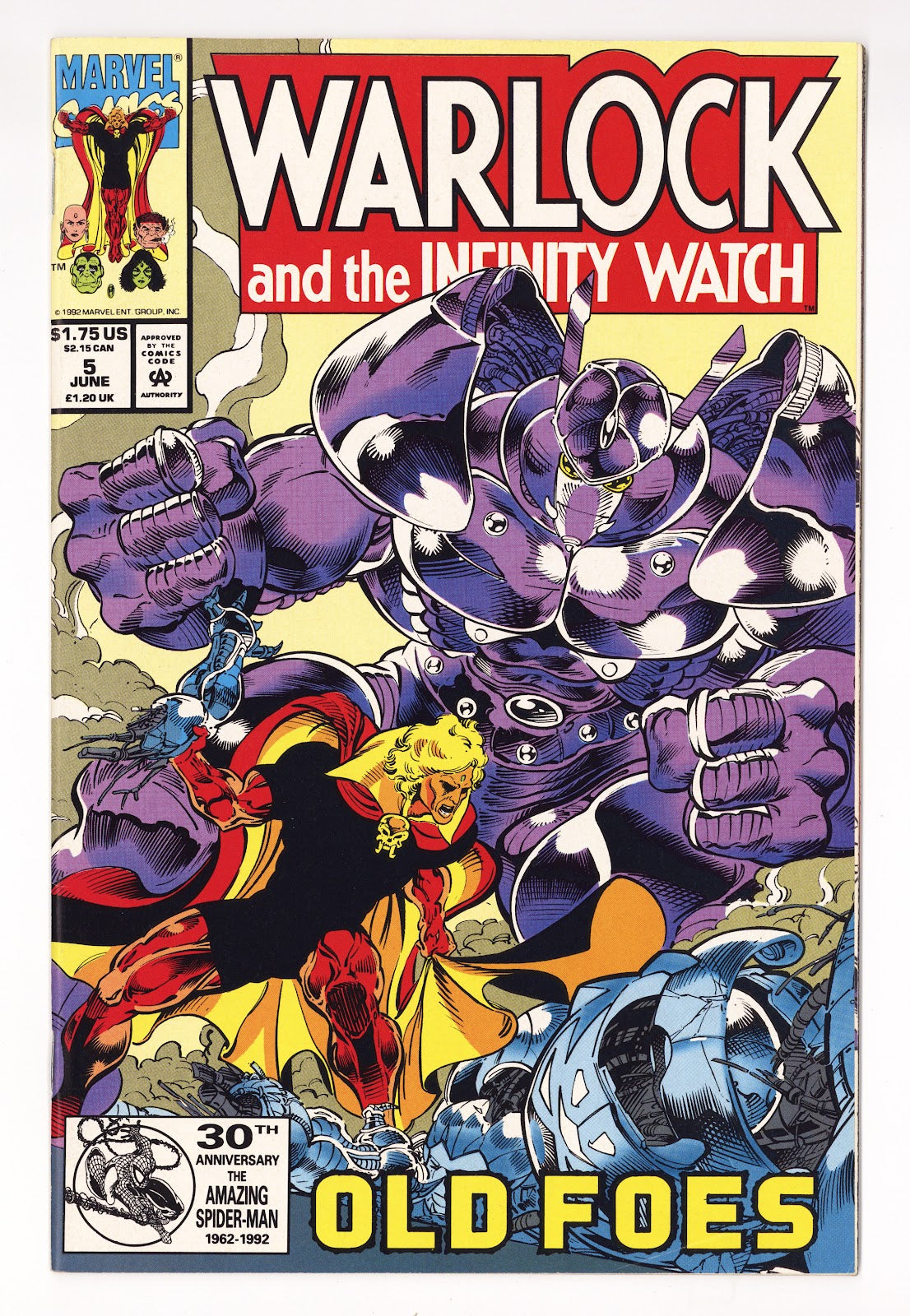 Warlock and the Infinity Watch 5 High Grade (1992) 