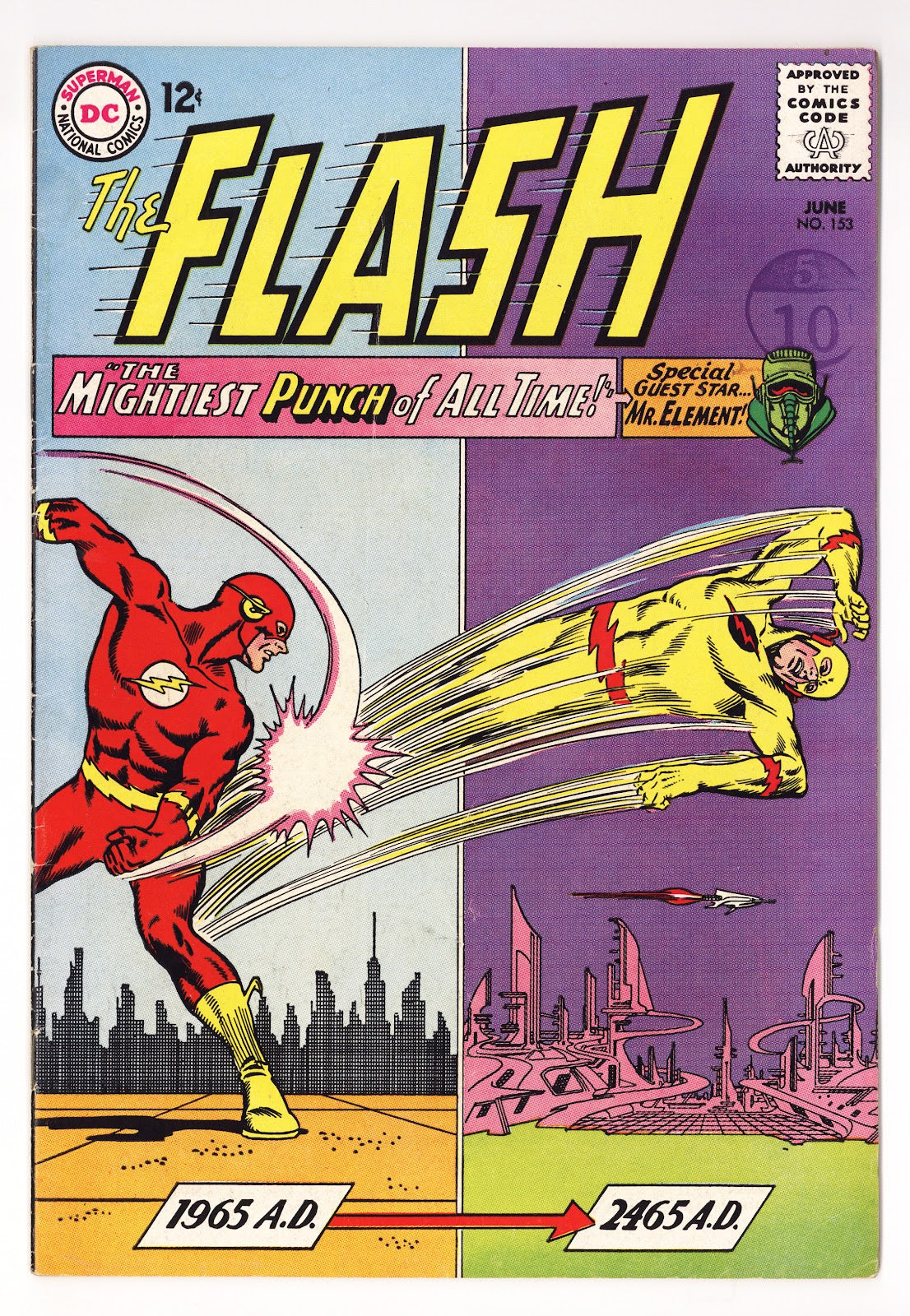 The Flash Vol 1 153  VG/FN (5.0)   (1965)     